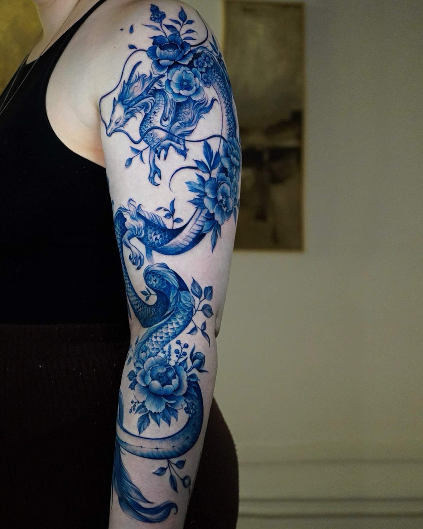 Full colour tattoo by Barbara Corbucci