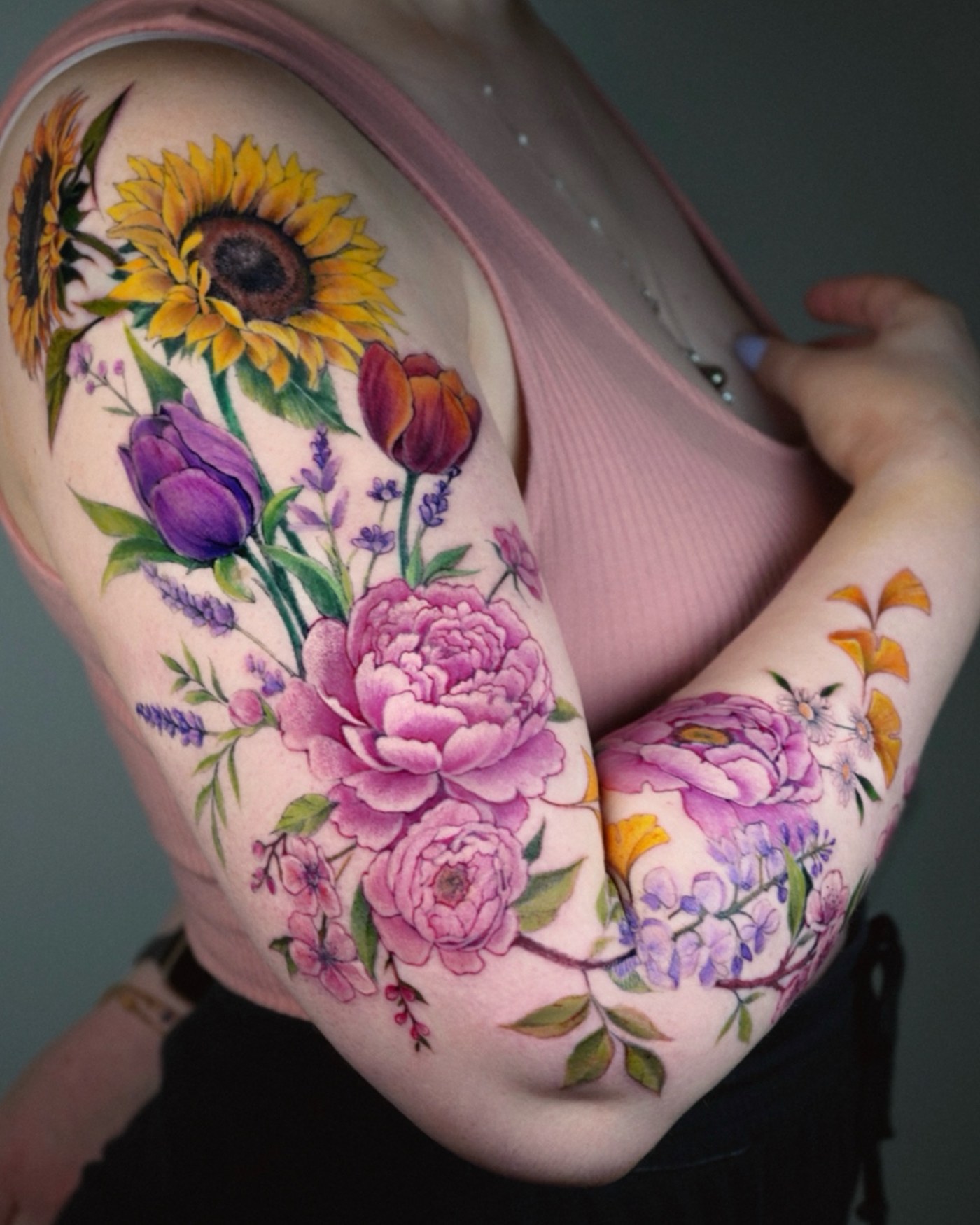 Full colour tattoo by Barbara Corbucci