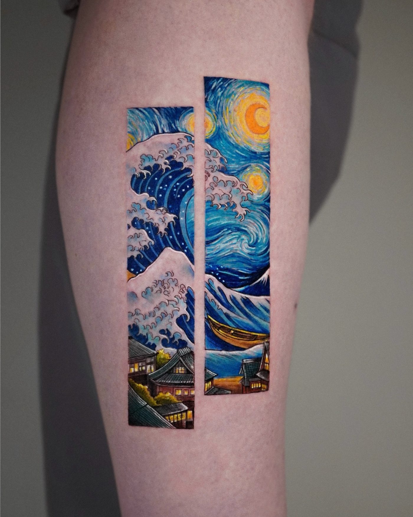 Full colour tattoo by Barbara Corbucci