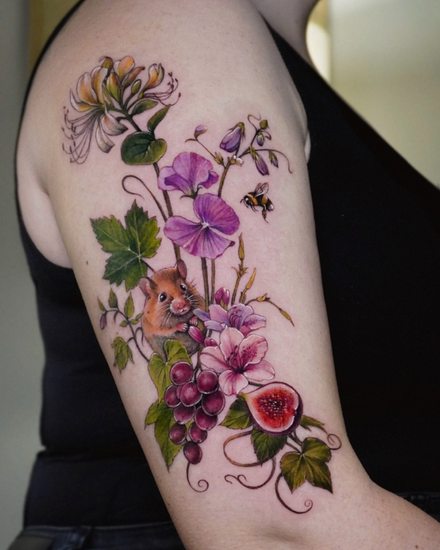 Full colour tattoo by Barbara Corbucci