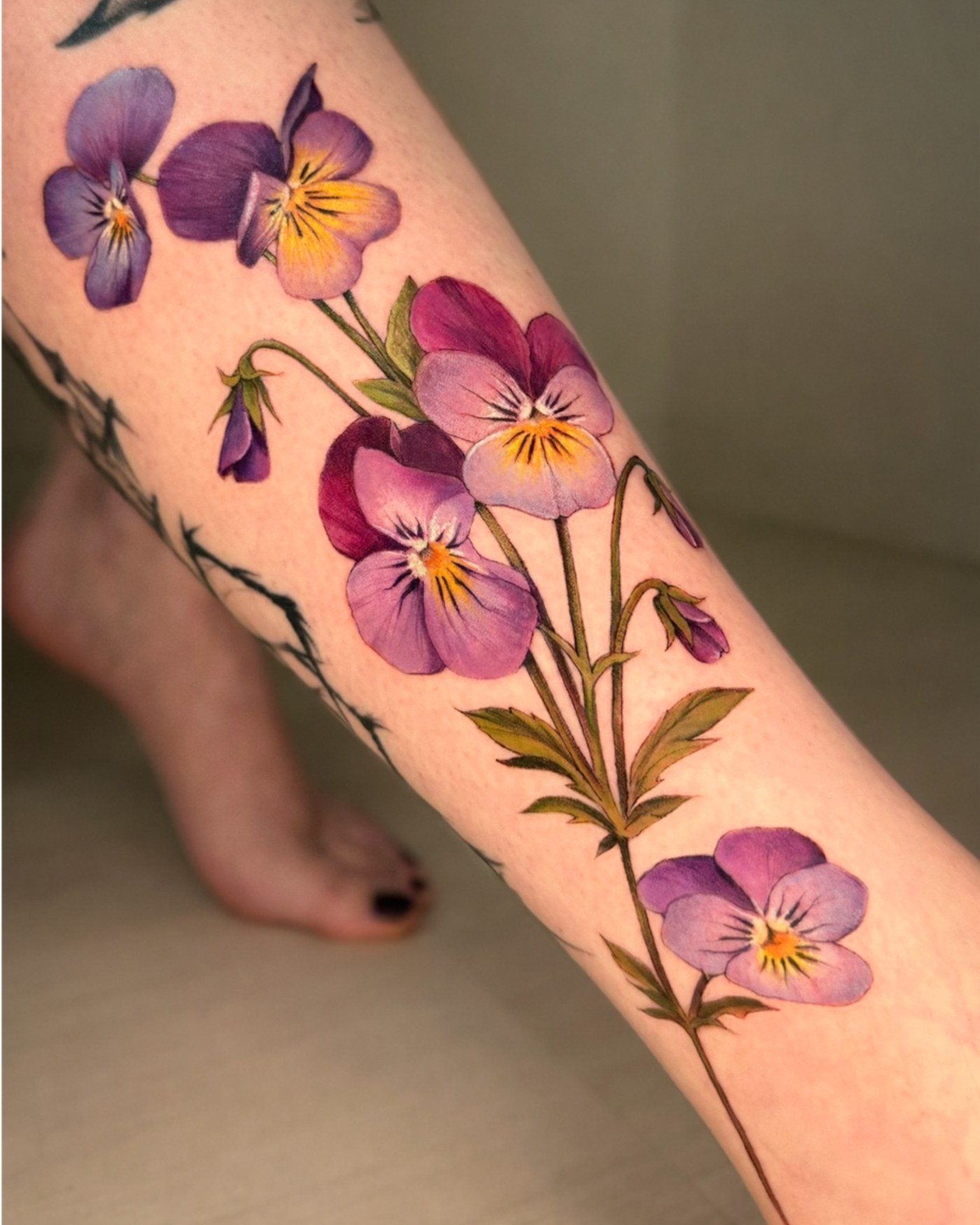 Full colour tattoo by Barbara Corbucci